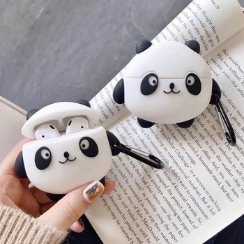 

For Apple AirPods Pro Silicone Luxury Panda Earphone Case Earpods Cartoon Soft Headphone Case Earphone Case For Airpods 1/2 Case