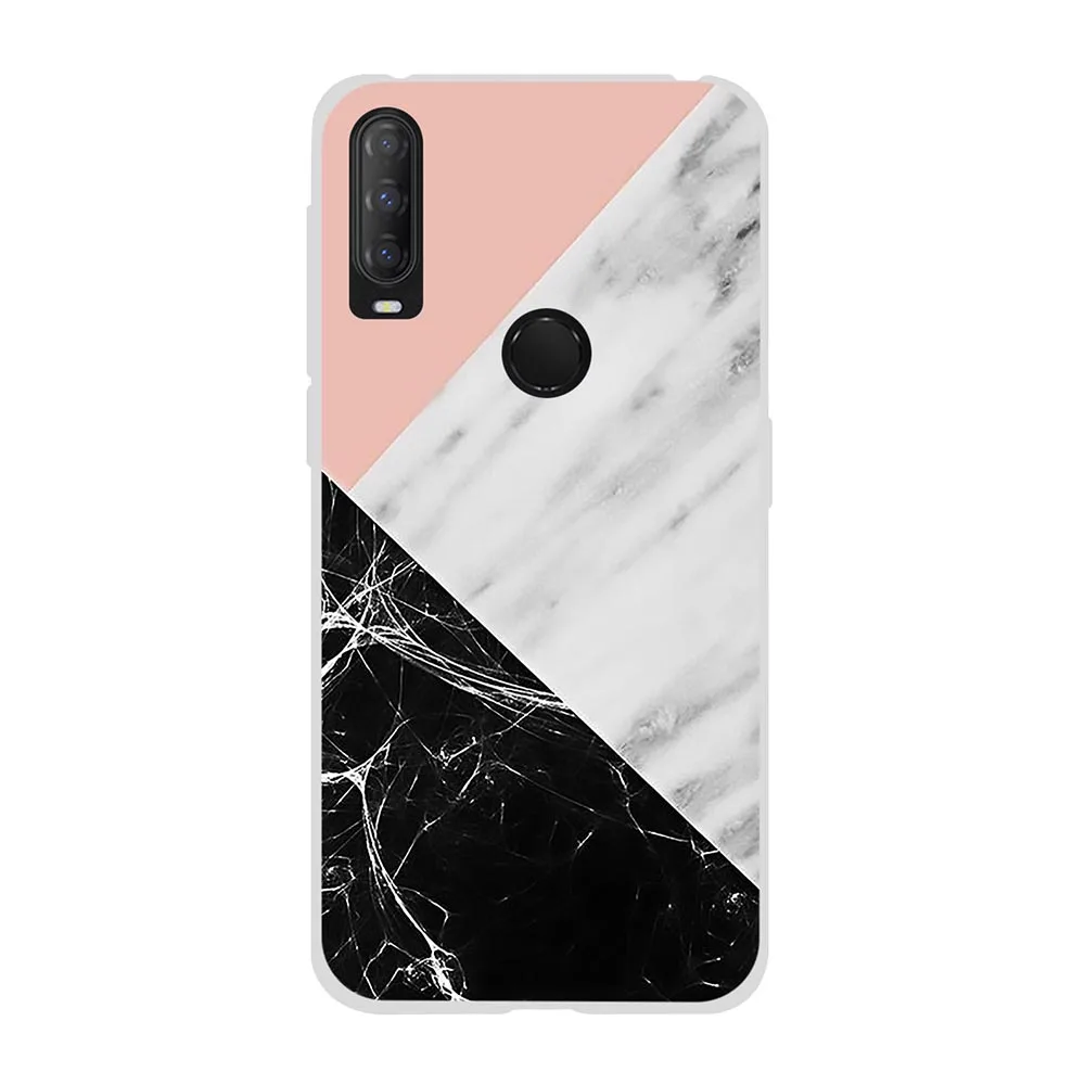 cell phone lanyard pouch For Alcatel 1S 3L 2020 Case Soft TPU Silicone Coque For Alcatel 1 S 3 L 2020 5028Y 5028D 5029Y 5029 5029D Cover Marble Funda leather phone wallet