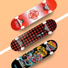 Anime Design Skateboard Hardware Professional Double Rocker Skateboard Deck Old School Skateboard Fille Fitness Equipment