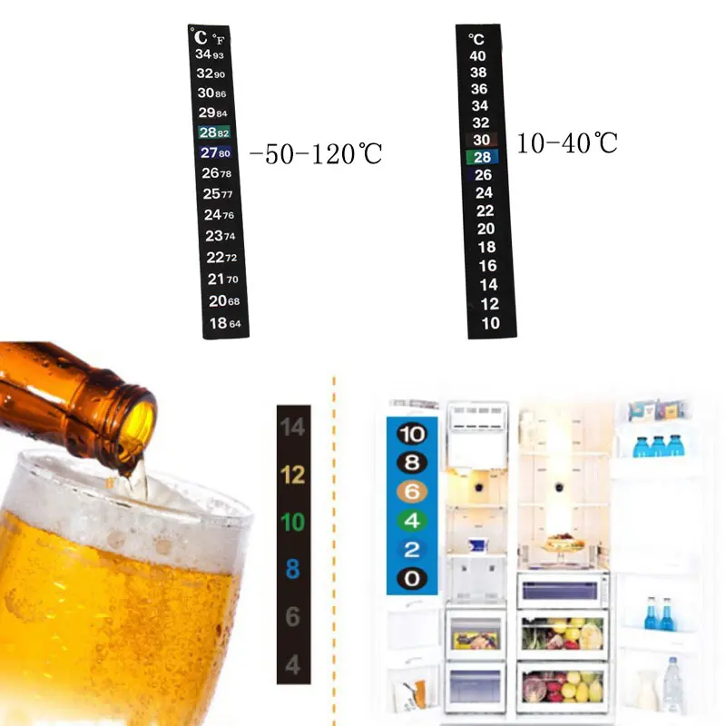 

Digital Aquarium Fish Tank Thermometer Temperature Sticker Dual Scale Sticker High Precision Aquarium Fish Tank Thermometer 1Pc
