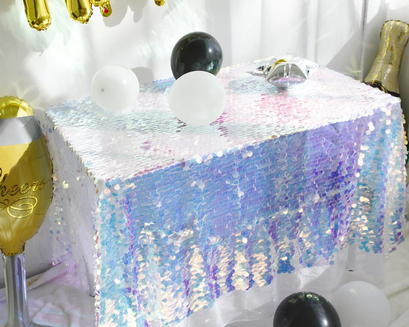 Imitation Mermaid Scales Round Sequined Tablecloth Birthday Party Background Party Decoration Dream Wedding Round Table Cover Imitation Mermaid Scales Round Sequined Tablecloth Birthday Party Background Party Decoration Dream Wedding Round Table Cover