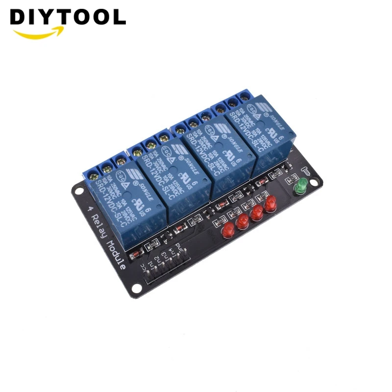 4 Канальный Релейный Модуль лампы низкого уровня для Arduino SCM 1 шт. 12 В управление