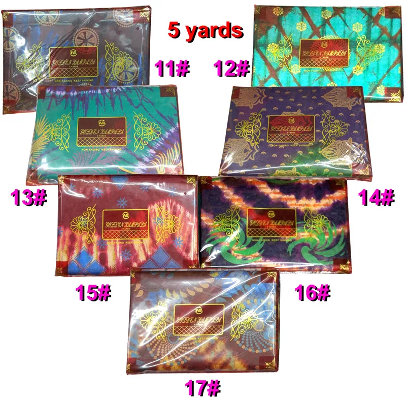 Базен riche парча жаккардовая ткань Африканское парчовое полотно 5 ярдов/лот полиэстер хлопок Baizn Brode ткань для одежды