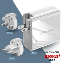 Быстрая зарядка OLAF 4,0 3,0 USB зарядное устройство для iPhone samsung Xiaomi huawei SCP QC4.0 QC3.0 QC 30 Вт PD быстрое настенное зарядное устройство для мобильного телефона