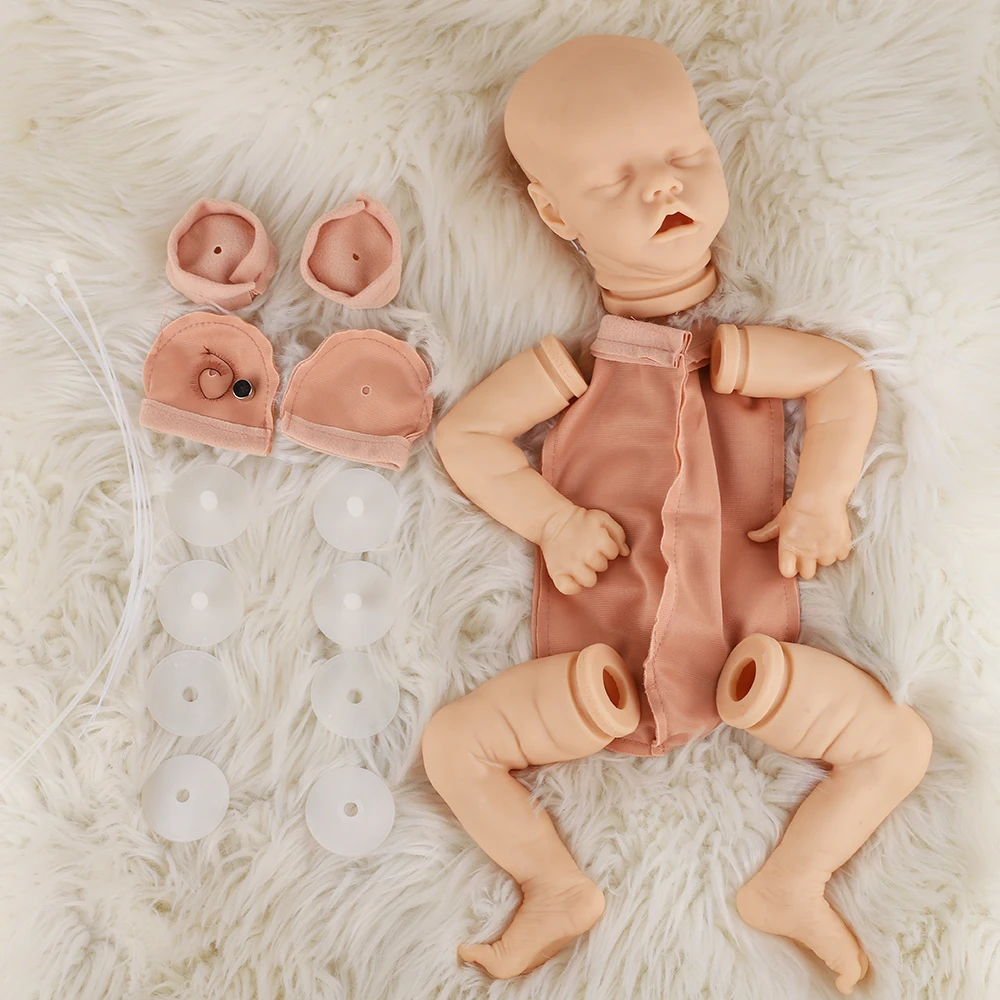Details about   17" Lifelike Baby Twins Light Neutral Vinyl Unpainted Unfinished Reborn Doll DIY