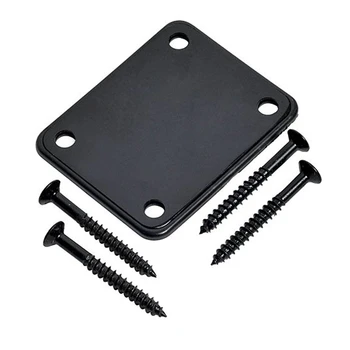 

Dropship-1 Set Electric Guitar Neck Plate with Screws for Strat Tele Guitar Precision,Jazz Bass Replacement