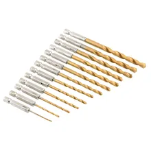 1.5-6.5mm 1/4'' Drill Hex Shanks Bit Extractor Set DIY High Speed Steel