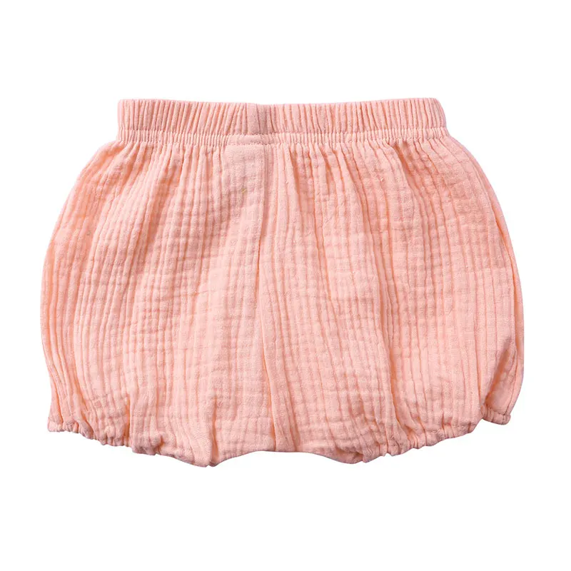 Fashion Solid Color Boy Child Shorts Summer Baby Clothes Girls Shorts Cotton Linen Bread short Pants Newborn Clothing 1-4 Years