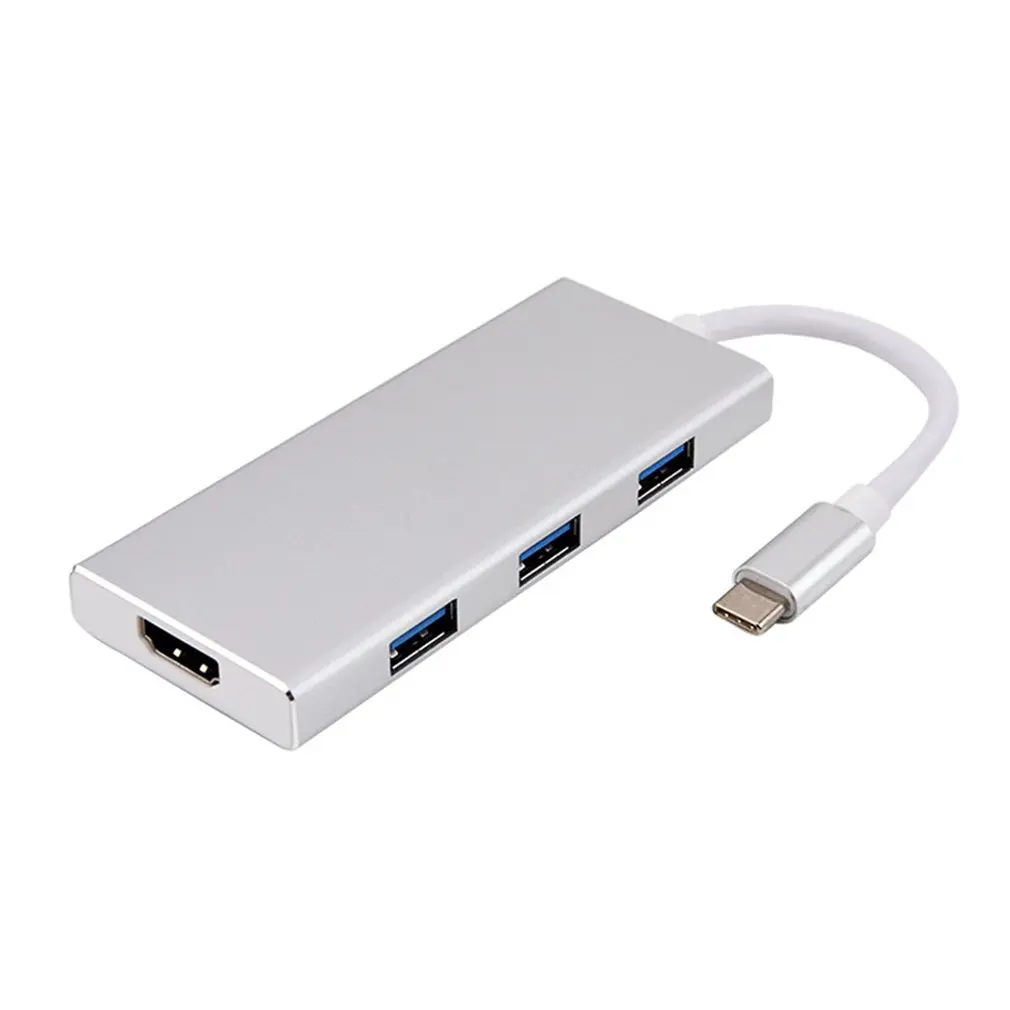 Док-станция type-C к HDMI type-C HDMI/Usb3.0 концентратор Tf карта конвертер компьютерные внешние аксессуары
