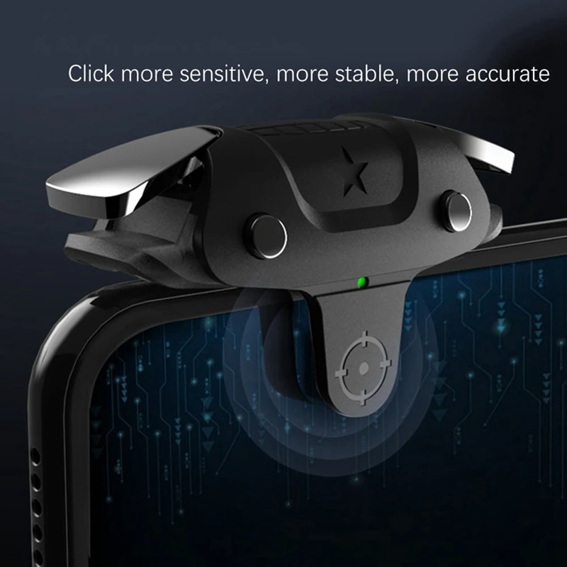 1Pcs Phone Game Controller Universal Mobile Capacitance Trigger L1R1 Fire Aim Button Joystick for IOS/Android