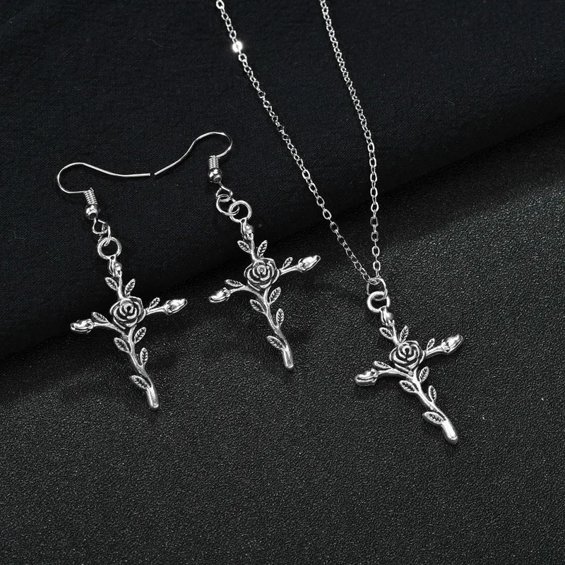 Христианский крест Иисуса, ожерелье для женщин, золото, серебро, молитвенный чокер, крест, подвески, мужские ювелирные изделия, рождественский подарок, ожерелье для влюбленных