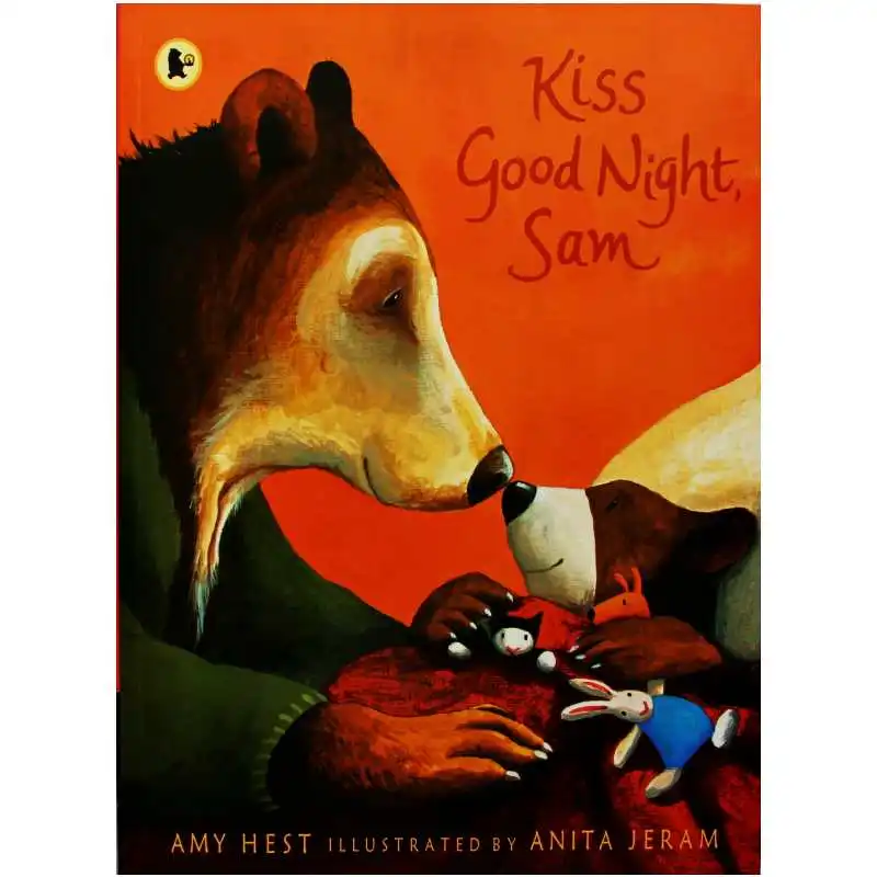 Kiss Good Night Sam By Amy Hest Educational English Picture Book Learning Card Story For Baby Kids Children Gifts | Игрушки и хобби