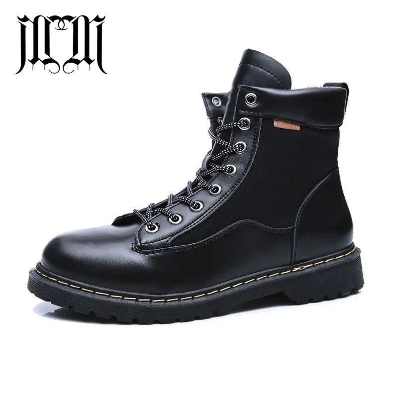 MUMUELI Beige Brown Black Suede Leather New Designer Casual Men Hiking Shoes High Top Quality Fashion Brand Male Boots G606 - Цвет: black