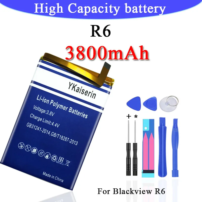 Дл Blackview R6 аккумулятор 3800 мАч Сменный аксессуар аккумуляторы дл Blackview R6 сотового телефона