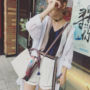 

Bag female 2020 new Korean version of large-capacity female bag contrast color Tote shoulder bag messenger handbag