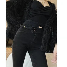 Zpqowv, уникальный дизайн, женские джинсы, поднимают бедра, сексуальные, обтягивающие, мягкие, ковбойские, сшитые, нерегулярно, высокий уличный стиль, темный готический стиль