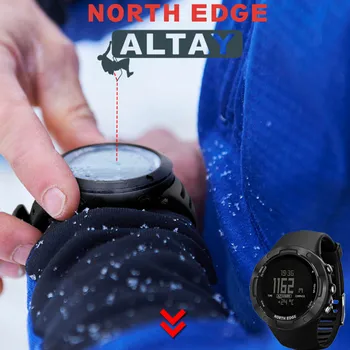 

NORTHEDGE Altay3 Men Sports Watch Digital Wristwatch 5ATM Waterproof Stop watch with Alarm clock EL backlight smart watch man