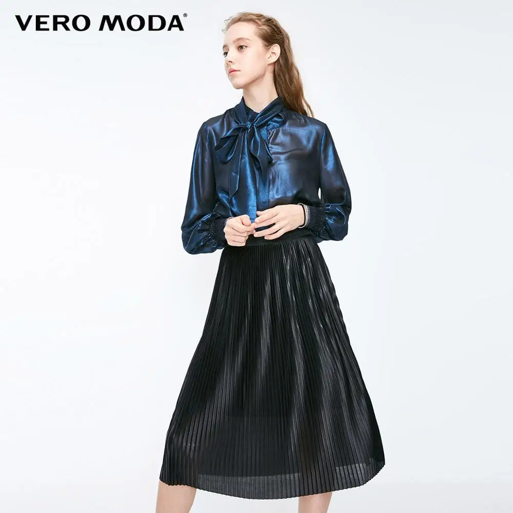 Vero Moda женская рубашка с металлическим покрытием и декоративной лентой | 319105507