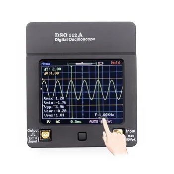 

Mini Digital Oscilloscope TFT Touch Full Screen Oscilloscope Portable USB Oscilloscope Interface 2MHz 5Msps