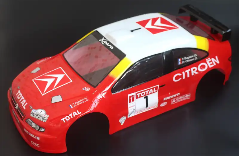 Red Super Car Body PVC Shell For 1//10 OnRoad Car