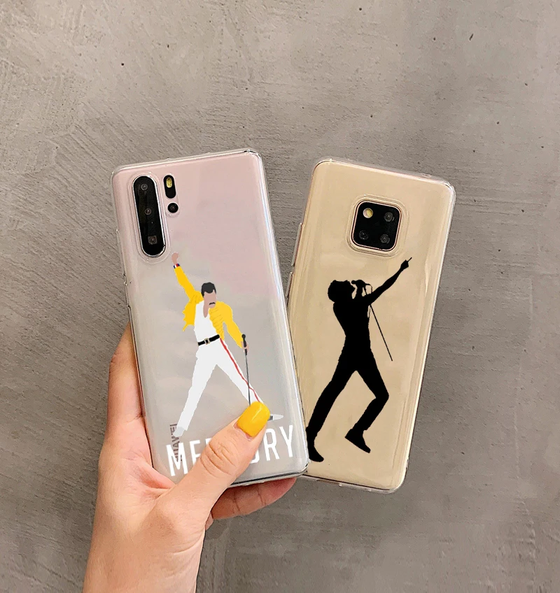 Freddie Mercury Queen band cover Soft Phone Case for Huawei P8 P9 P10 P20 P30 Lite Pro Mate10 Mate 20 30pro TPU | Мобильные телефоны