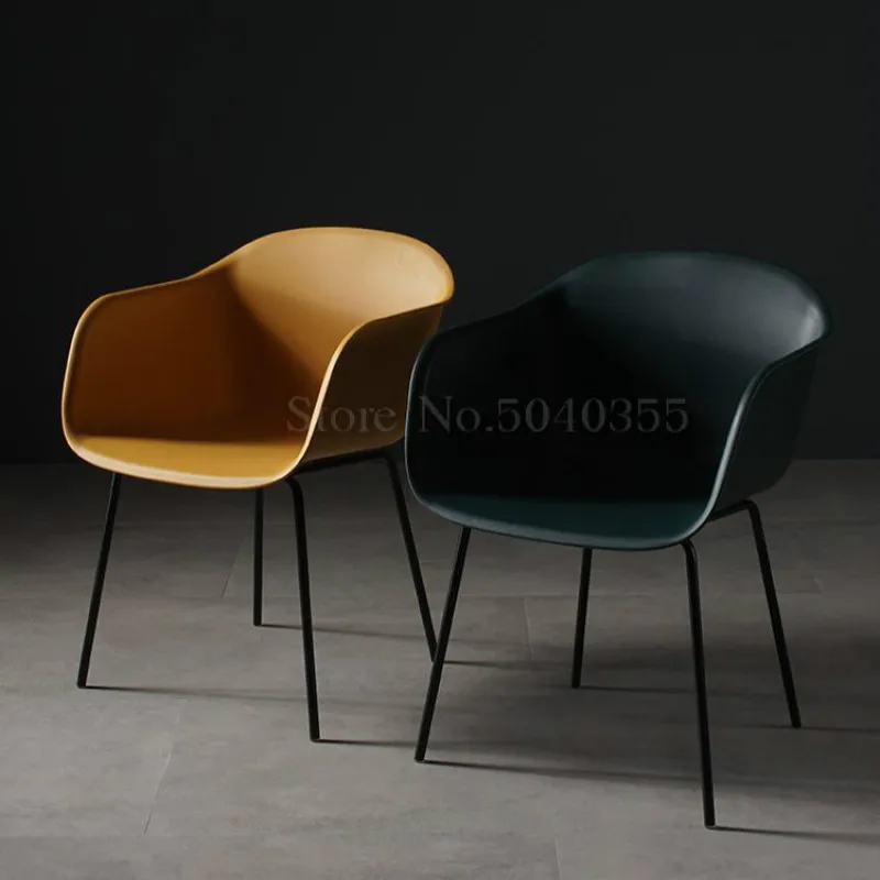 Nordic Black Dining Chair Home Plastic Adult Plastic Seat Back Economical Restaurant Industrial Wind Table Chair Aliexpress