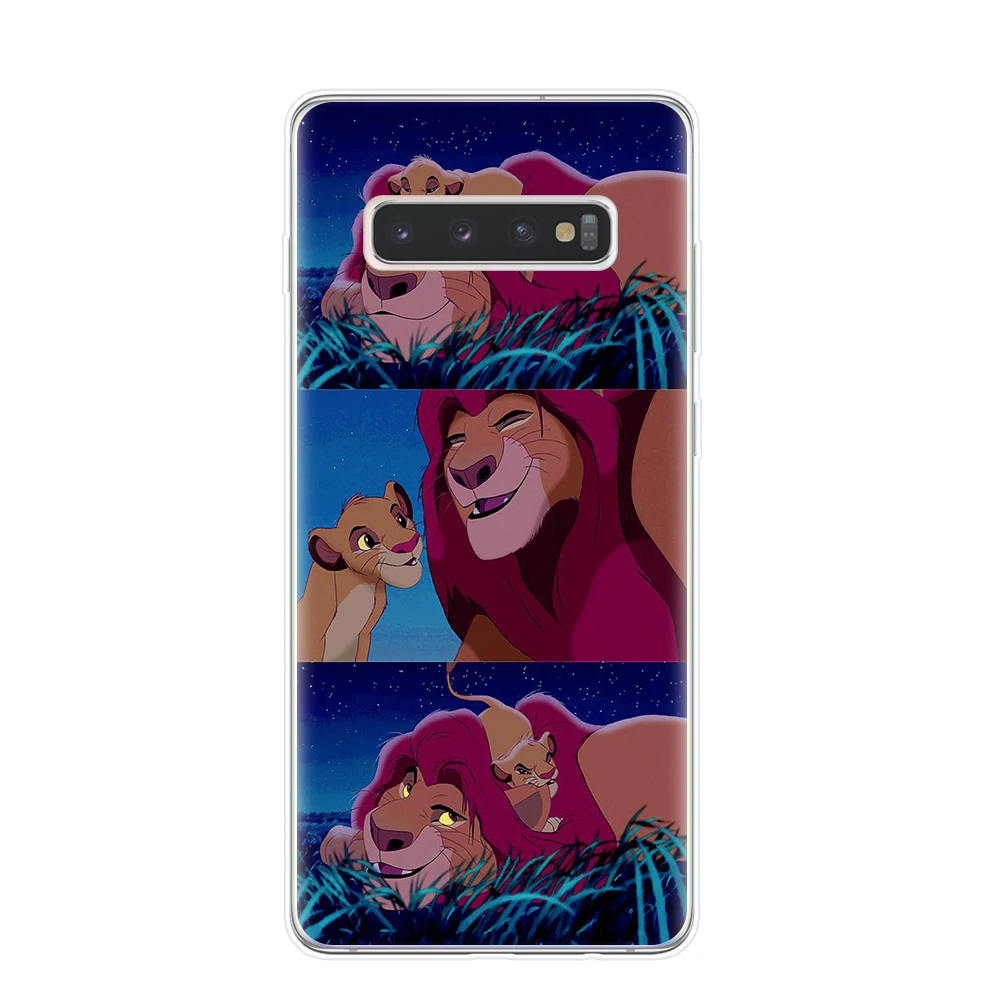 Роскошный чехол для телефона Lion King nala simba timon для samsung Galaxy S10 S9 S8 Plus S6 S7 Edge S10E Lite 5G Мягкий ТПУ чехол Капа Etui