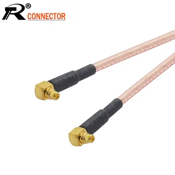 

10pcs/lot MMCX Male Right Angle to MMCX Male Right Angle RF Coaxial Cable RG316 Pigtail Extension Cable 15CM 6inch Jumper Cord