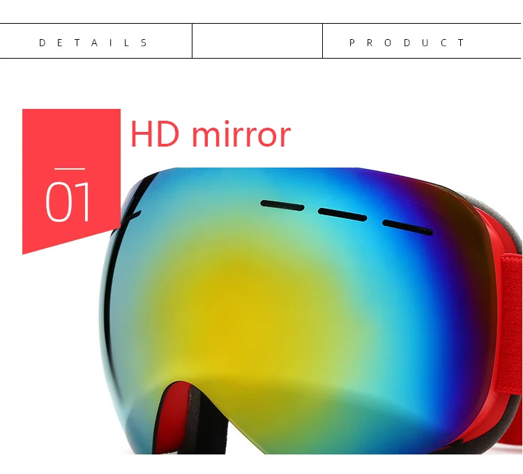 Очки для катания на лыжах, сноуборде, лыжах, лыжах, gogle narciarskie skibril ropa deportiva wintersport antiparras ski kar