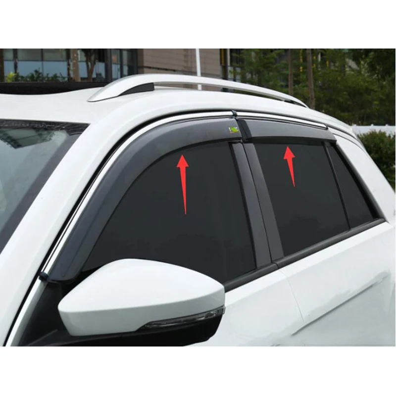 

For Vw t-Roc Visor Car Rain Shield Awning Trim Cover Side Window Deflector Door Rain Sun Shield Side Windows Cover