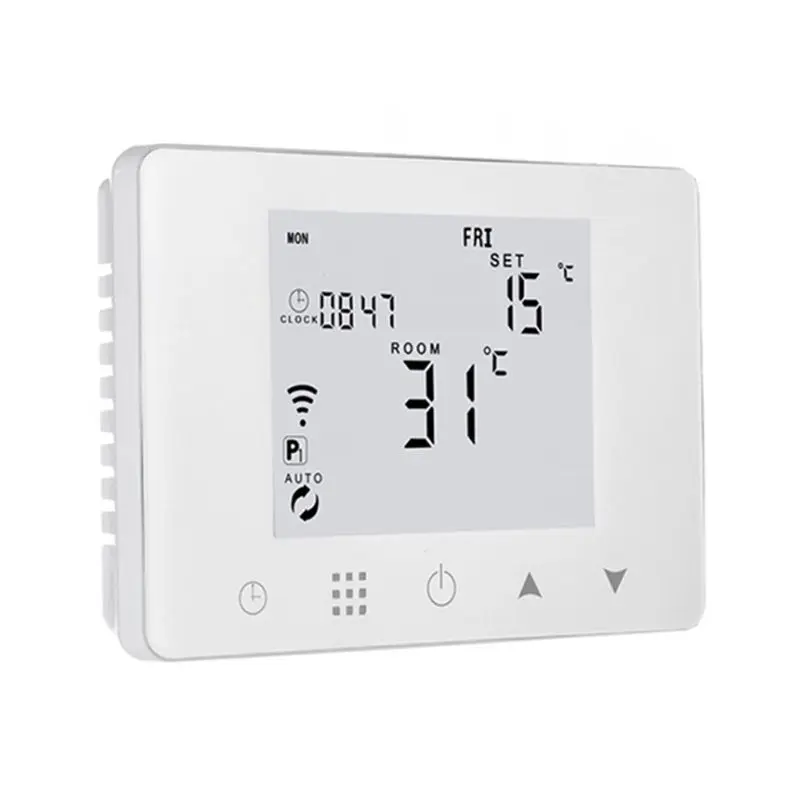 WiFi Room Thermostat Gas Boiler Wall-mounted Heating Wireless Remote Temperature Controller for Alexa Google Home 110V 220V qyh