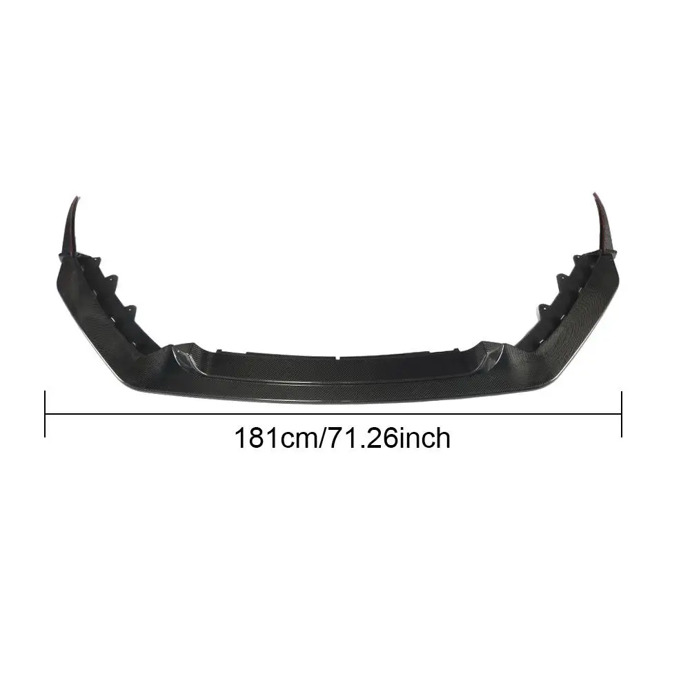 Real Carbon Fiber Front Bumper Lip Diffuser Spoiler For Jaguar F-TYPE Car Front Lip Splitters Protector Spoiler