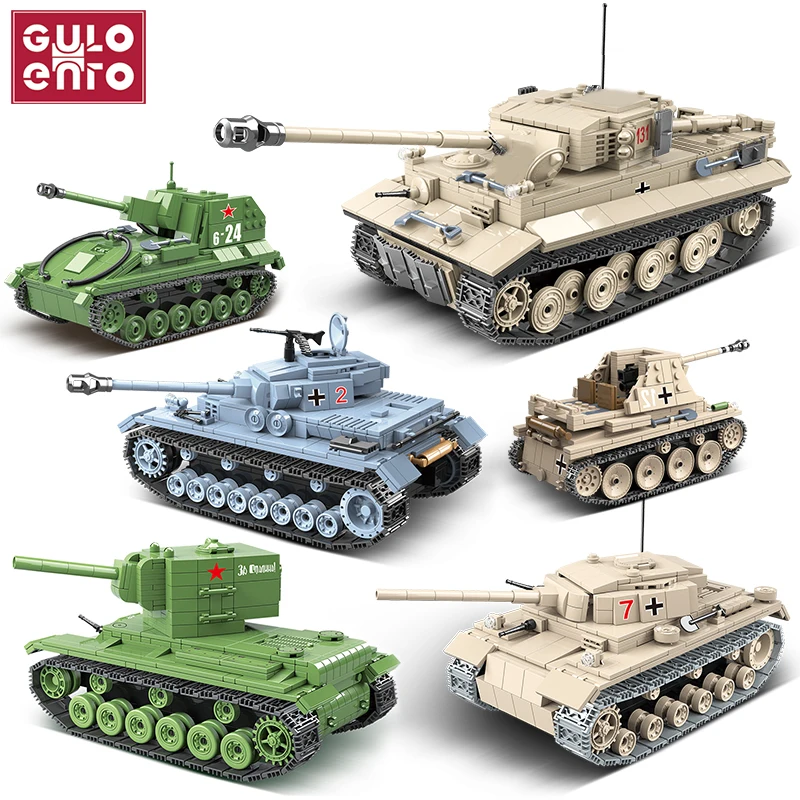 Военные танки серии немецкий 131 LT-38 M4A1 T-34 Танк солдат полиция строительные блоки