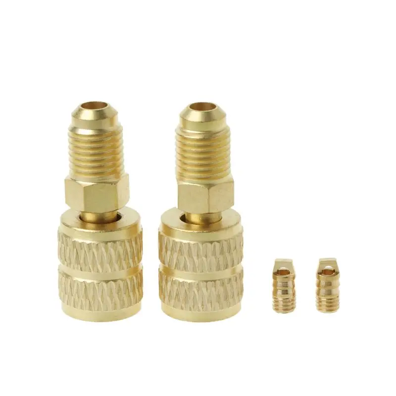 

2Pcs Air Conditioning and Fluoride with Metric Conversion Adapter Pipe Adapter R22/R410A