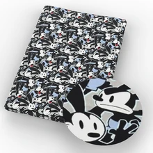 50*145 см полиэстер, хлопковая ткань, Лоскутная Ткань с мультяшным принтом, ткань для детей, домашний текстиль для шитья куклы ручной работы, c8762