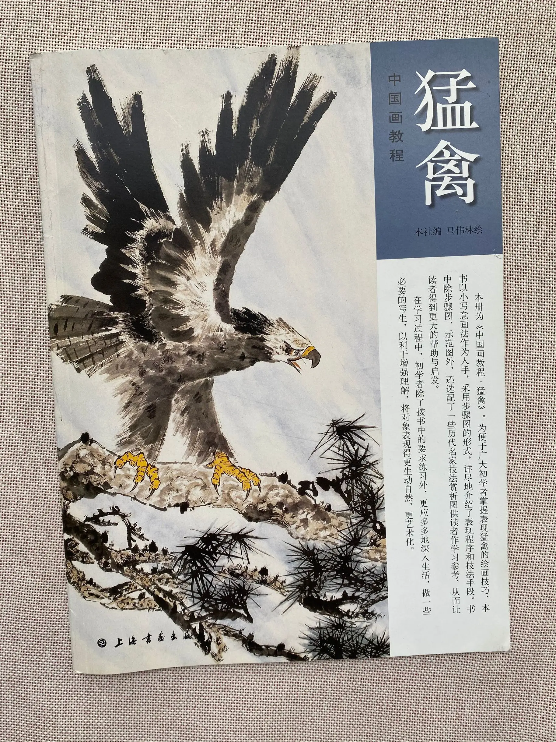 

Китайская чернильная кисть для рисования орла Sumi-e, тонкая линия, книга для рисования татуировок