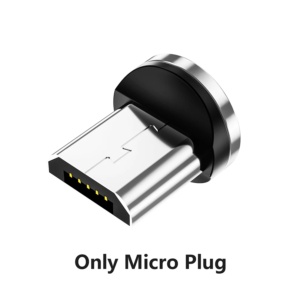 Only Plug Micro MANTIS 2 м Магнитный кабель Micro usb type C зарядный кабель для samsung iPhone 7 6 Android мобильный телефон провод для быстрого заряда шнур - Цвет: Only Plug Micro