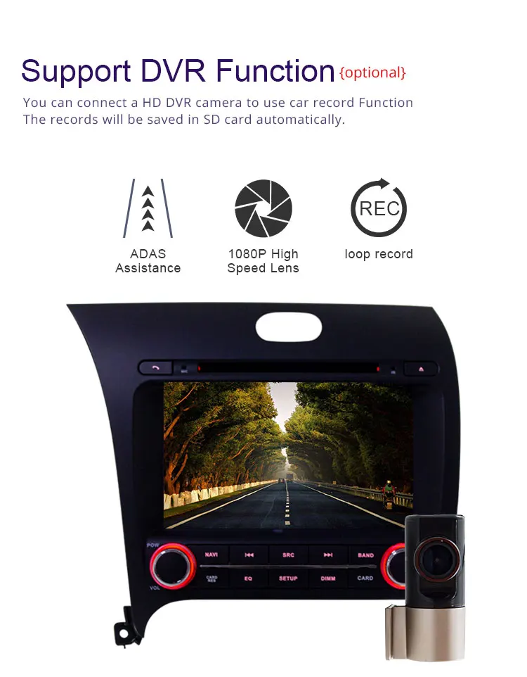 Perfect TOPBSNA Android 9.0 Car DVD Multimedia Player for Kia CERATO K3 FORTE 2013 2014 2015 2016 WIFI Car Radio Player GPS Navi auto FM 7