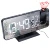 LED Digital Alarm Clock Watch Table Electronic Desktop Clocks USB Wake Up FM Radio Time Projector Snooze Function 2 Alarm 2# 13