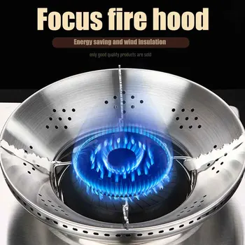 

Cooking Accessories Kitchen Easy Installation Restaurant Stainless Steel Pot Holder Tools Durable Gas Stove Cover Gather Fire