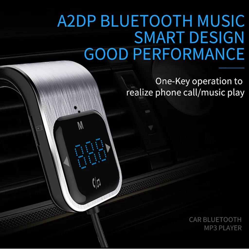 Автомобильное Bluetooth USB зарядное устройство fm-передатчик беспроводной радио адаптер MP3-плеер Автомобильное зарядное устройство адаптер прикуривателя# LR25