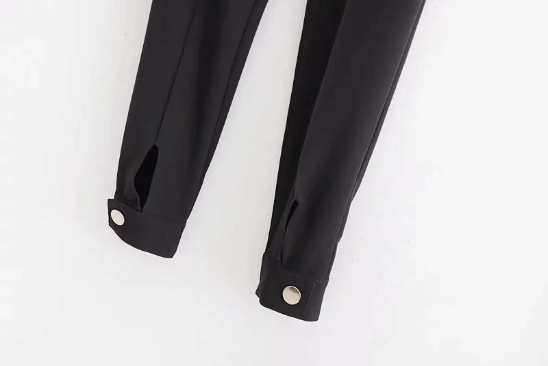 Увядшие английские офисные женские Однотонные эластичные узкие брюки на молнии для женщин pantalones mujer pantalon femme брюки для женщин