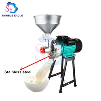 

High Capacity Small Electric Wet And Dry Sesame Paste Grinder/Corn Rice Grinding Colloid Mill Milk Peanut Butter Making Machine