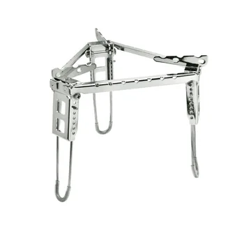 

Outdoor mountaineering stainless steel pot rack portable folding barbecue rack picnic high temperature resistant triangle stove