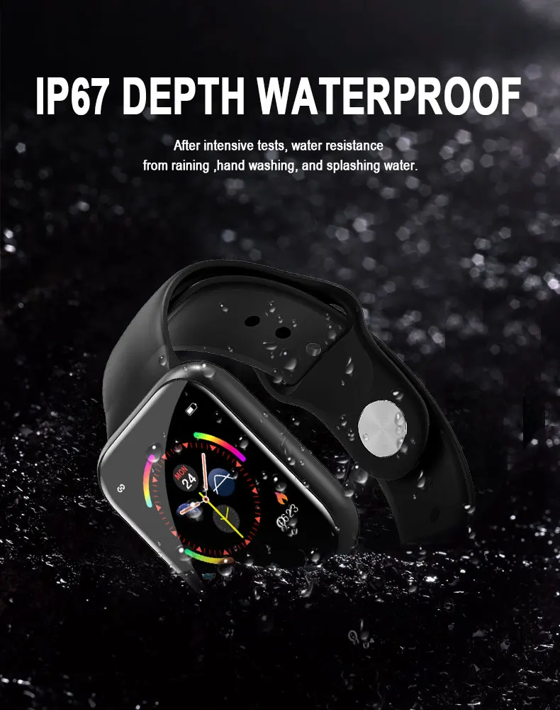L8star Смарт-часы для мужчин и женщин с кислородом для измерения артериального давления, шагомер, фитнес-часы для Apple Watch, Android IOS phone