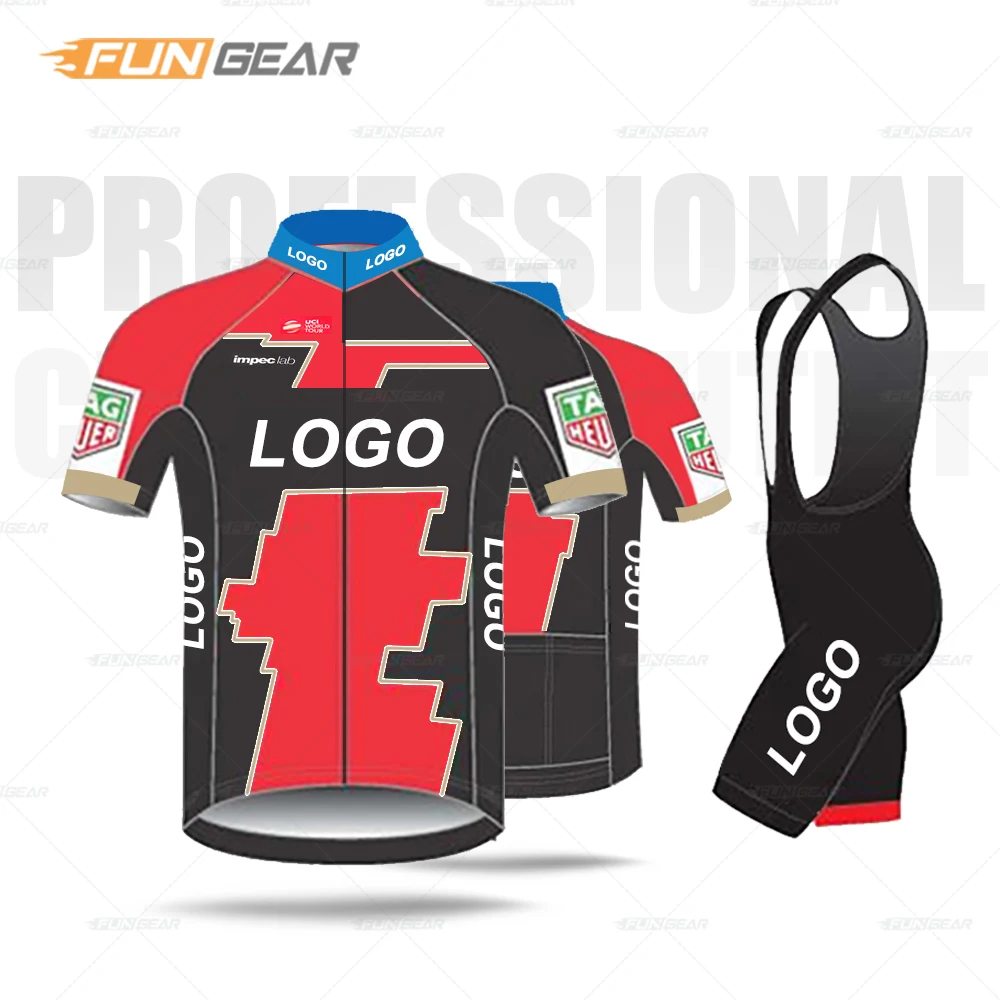 

Pro Team Custom Jersey Set man Cycling Clothing Short Sleeve Road Bike Uniform Design Summer MTB Triathlon Skinsuit Quick-Dry