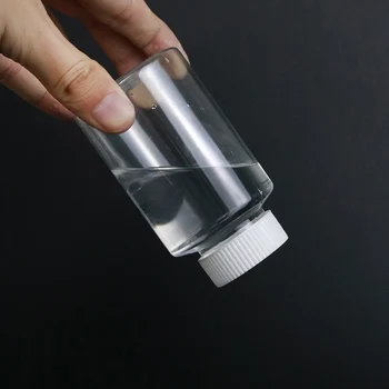 

4pcs Thickened Swivel Lid Storage Container Cosmetic Liquid Pills 50ml Empty Refillable Wide Mouth Plastic Bottle Medical Clear