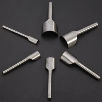 

New Leather Craft Tools Half Round V Shaped Cutter Punch Leather Handmade Craft Tools Punching Hand Tools