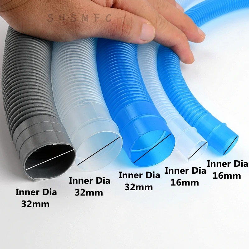 1pc 16,32mm Length 1~30m Aquarium Corrugated Pipe Durable Fish Tank Inlet Outlet Hose Gardens Water Pipe Supplies Fittings Home best Watering & Irrigation Kits Watering & Irrigation Kits