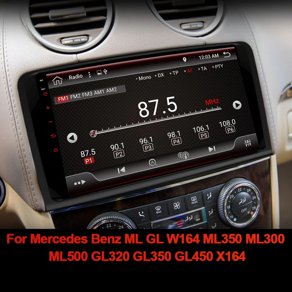 Eunavi 2 Din 9 дюймов Android автомобильное радио мультимедиа GPS авто для Mercedes Benz ML GL W164 ML350
